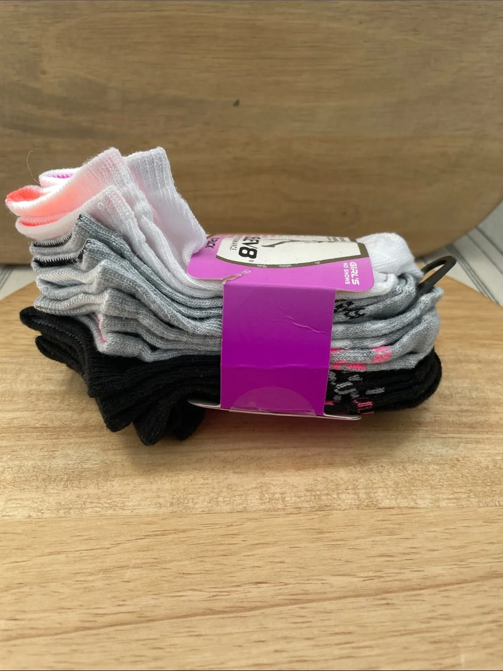 SALE! 50% Off NWT Elev8 Performance Girls No-Show Socks - 9 Pack Shoe Size 7-10
